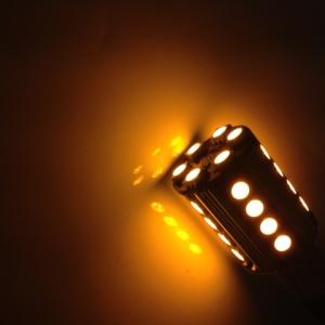 BAU15s LED 26 SMD Canbus Gul - 2