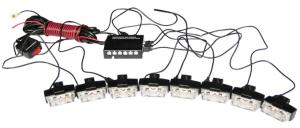 LED Blixtljus Mini Blå 8LED - 3