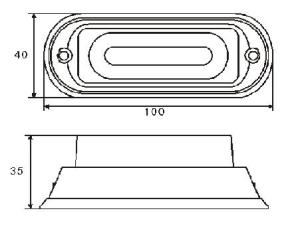LED Blixtljus 3LED Gul - 2