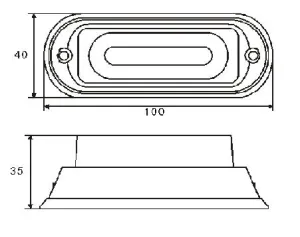 LED Blixtljus 3LED Gul - 2