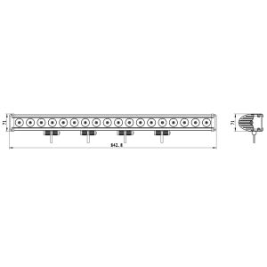 LED Lightbar Blackline 180W Combo - 2