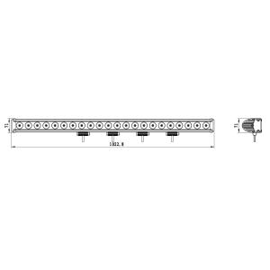 LED Lightbar Blackline 220W Combo - 2