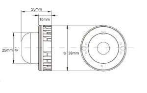 LED Blixtljus 3LED rund - 2