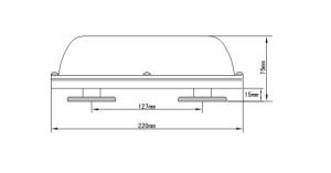 LED Blixtljusramp 440mm mini - 2