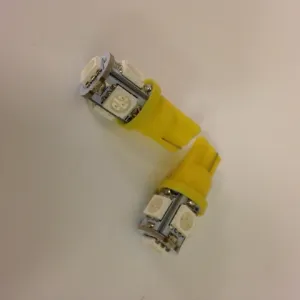 T10 LED 5 diod Gul - 1