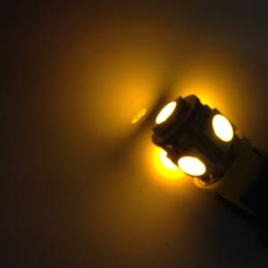 T10 LED 5 diod Gul - 2