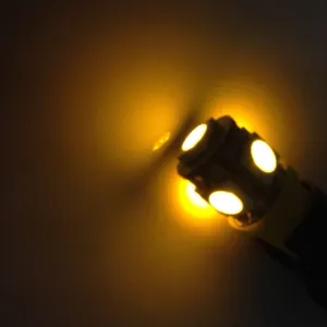 BA9s LED 5 SMD Gul - 2