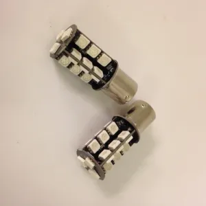 BA15s LED 27 SMD Canbus Gul - 1