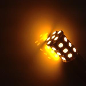 BAU15s LED 27 SMD Canbus Gul - 2