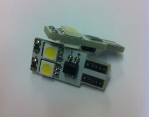 T10 LED CANBUS 4 diod Vit - 1