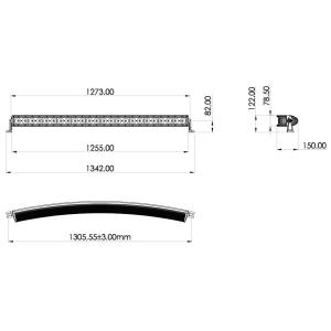 LED Lightbar Curved 50" 240W Combo - 3