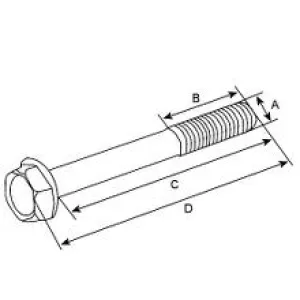 Skruv för solenoid M5x35mm - 2