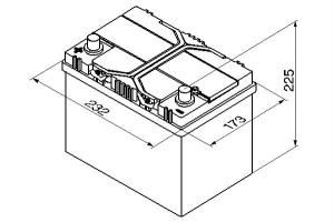 Batteri Varta 12V 60Ah, 540CCA - 1