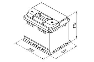 Batteri Varta 12V 44Ah, 440CCA - 3