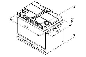 Batteri Varta 12V 70Ah, 630CCA - 3