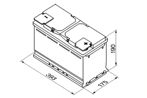 Batteri 12V 110Ah, 920CCA Varta - 3