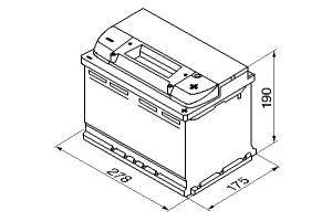 Batteri Varta AGM 12V 70Ah, 760CCA - 3