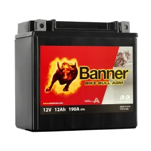 Batteri MC AGM 12V 12Ah, 190CCA Banner - 1