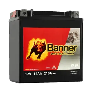 Batteri MC AGM 12V 14Ah, 210CCA Banner - 1