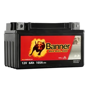 Batteri MC AGM 12V 6Ah 105A Banner - 1