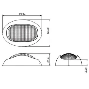 LED Lanterna akter 12/24V - 2