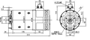 Elmotor 48V 3.7kW - 2