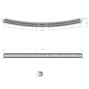 LED Lightbar Curved Prime 42" 210W Combo R10 - 5