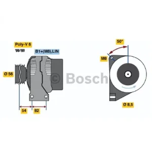 Generator 12V 140A, original Bosch-SEG - 3