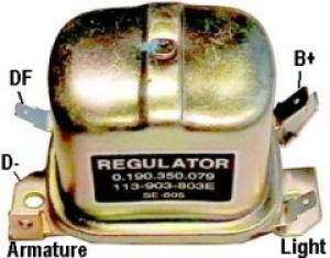Likströmsegulator 12V 30A, eftermarknad Bosch (Utgått) - 1
