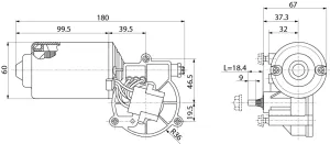 Torkarmotor 24V - 2