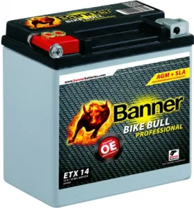 Batteri MC AGM 12V 12Ah 220CCA Banner - 1