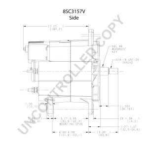 Generator 24V 175A (2-polig), original Prestolite - 3