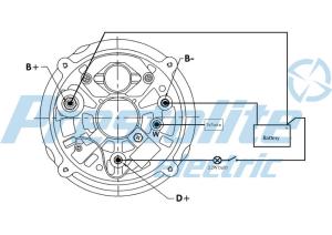 Generator 24V 100A, original Prestolite - 3
