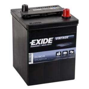 Batteri Exide 6V 80Ah, 600CCA Plast - 1