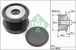 Frihjulsremskiva 5-spår 52.20mm - 1