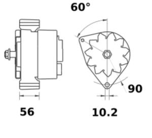 Generator 12V 95A - 4