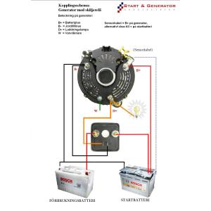 Generator 12V 80A med originalregulator - 4