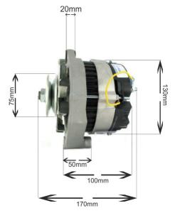 Generator 12V 80A med originalregulator - 5