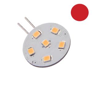 LED G4 Pro 1.0W/40Lm/röd, stift sida - 1