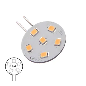 LED G4 Pro 1.1W/90Lm/2700K, stift sida - 1