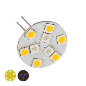 LED G4 dubbla färger, 0.6/1.4W, blå/varmvit, dimbar, stift sida - 1
