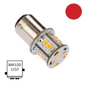 LED BaY15D Navigation 1.8W röd - 1