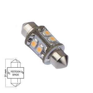 LED Spollampa Navigation 31mm 0.8W kallvit - 1