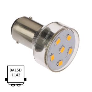 LED Ba15D 1.0W varmvit - 1