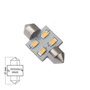 LED Spollampa 31mm 0.7W varmvit - 1