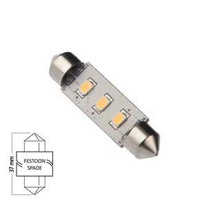 LED Spollampa 37mm 0.5W varmvit - 1