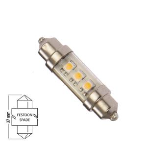 LED Spollampa 37mm 0.6W varmvit - 1