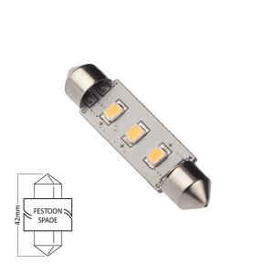 LED Spollampa 42mm 0.5W varmvit - 1