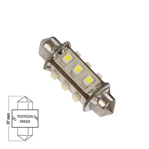 LED Spollampa 37mm 1.6W varmvit - 1