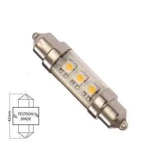 LED Spollampa 42mm 0.6W varmvit - 1